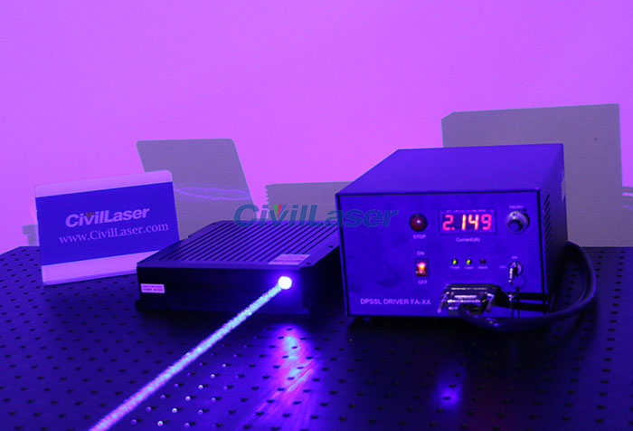 high power blue laser